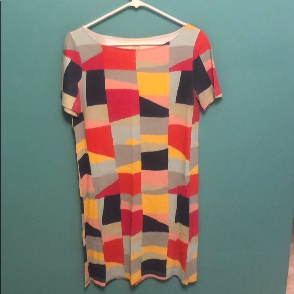 TORY BURCH Kimberly Red Canyon T-Shirt Dress, Med - Picture 2 of 5